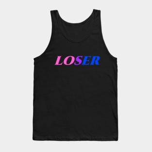 LOSER - Bisexual Flag Tank Top